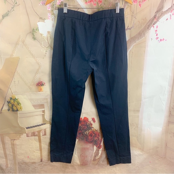 NEW Everlane Cotton Stretch Side Zip Trousers in Navy - Picture 7 of 10